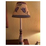 Vintage hand-painted ceramic candlestick table