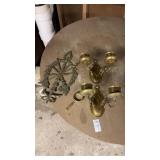 Brass Candle Stick Holders and wall Decor