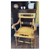Hand-Painted Vintage Harvest Armchair
