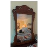 Vintage Wooden Wall Mirror