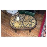 Small Floral Footstool