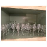 Lot of wine glasses