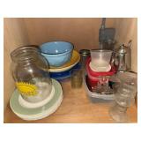 Lot of dinner plates, bowls, food containers,