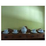 Antique imperial Ironstone sugar jar with cups