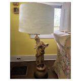 Vintage Marbro chalkware/plaster "Girl Leading