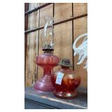 Two Vintage Oil Lamps