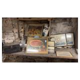 Lot of Framed Prints, Lamp and More