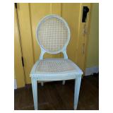 Vintage French-style painted side chair with