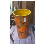 Vintage Painted Ceramic Bamboo Umbrella Holder