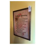 Vintage A House Blessing Framed Art