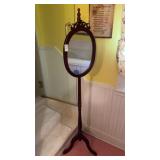 Vintage Wooden Standing Bathroom Mirror