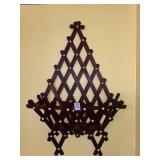 Antique Folk Art/ Tramp Art wood lattice wall