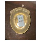 Brass pocket change dish