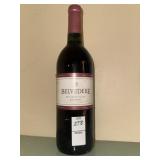 Belvedere Zinfandel wine full bottle NO SHIPPING