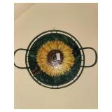 Decorative sunflower serving tray