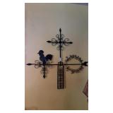 Wrought Iron Wall Weather Vein Decor