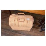 Vintage Wicker Caddy Basket
