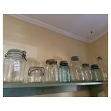 Lot of 8 assorted canned jars or canisters