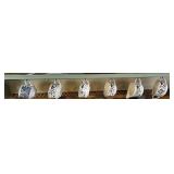 Lot of 6 blue and white with floral motif mugs