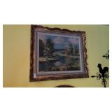 Framed Nature Oil Painting
