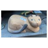 Wooden Cat Doorstop