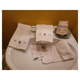 Linen finger tip towels and misc items
