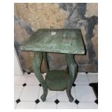 Vintage painted small side table 19 inches h
