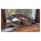 Donï¿½t Give Up The Ship Wooden Bird Decor
