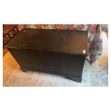 Vintage Wooden Blanket Chest NO CONTENTS 45x26x21