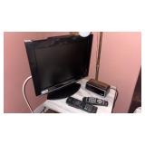 14 Inch Sharp TV W Remote and Clock