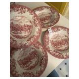 Set of 4 Johnson Bros historical bowls