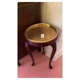 Gold Tone Wooden Plant Stand