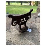 Vintage wrought iron boot scraper