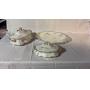 Limoges France 3 Pc Serving Set Soup, Side and