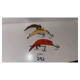 3 vintage fishing lures