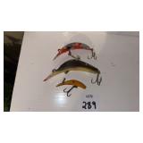 3 vintage fishing lures
