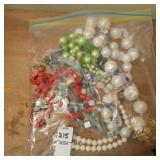 Bag of costume jewelery