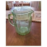 Uranium glass pitcher