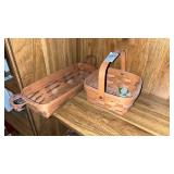 2 small Longaberger baskets