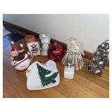 Holiday decor lot - Angels, candles & variety