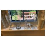 Lot of various glass vases (5)