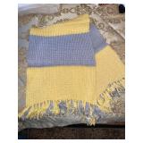 Hand knitted lap quilt -42 inches long