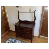 Antique wooden washstand -34 x 50 x 17.5 inches