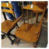 Wooden childs rocker