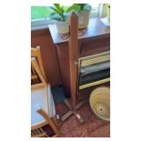 Mission-style wooden coat rack
