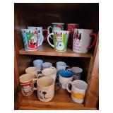 Assortment of coffee mugs