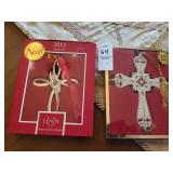 2 Lenox ornaments