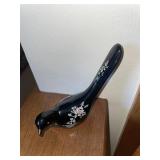 Vintage Fenton Art Glass black ebony -Happiness