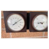 Mid century weather station with Framed hurricane