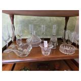 Assortment of glassware
